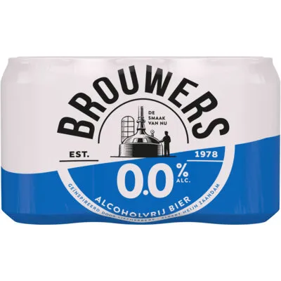 Brouwers Alcoholvrij bier 0.0% 6-pack