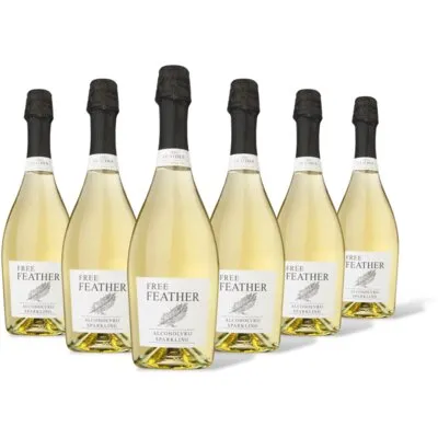 Free Feather sparkling alcoholvrij 6 flessen