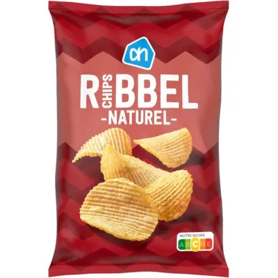 AH Ribbelchips naturel