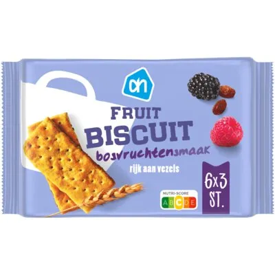AH Fruitbiscuit bosvruchtensmaak