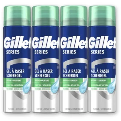 Gillette Series gevoelige huid scheergel 4-pack