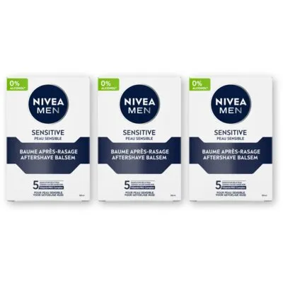 NIVEA Men sensitive after shave balsem 3-pack