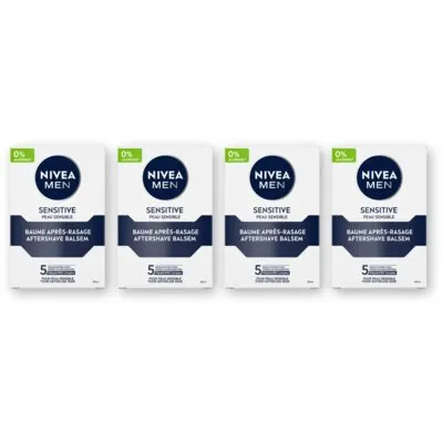 NIVEA Men sensitive after shave balsem 4-pack