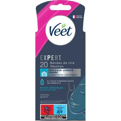 Veet Expert waxstrips gezicht sensitive