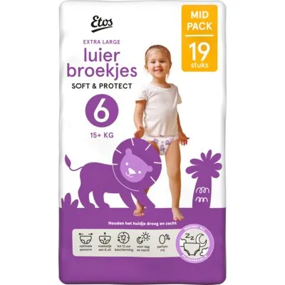 Etos Luierbroekjes soft & protect maat 6