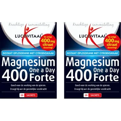 Lucovitaal Magnesium 400 one a day forte 2-pack