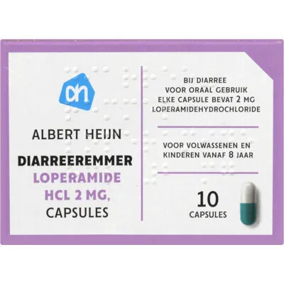 AH Diarreeremmer loperamide 2mg capsules