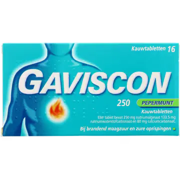 Gaviscon Pepermunt kauwtabletten