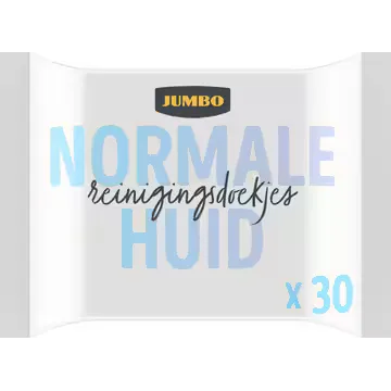 Jumbo Gezichtsreinigingsdoekjes Normale Huid 30 Stuks
