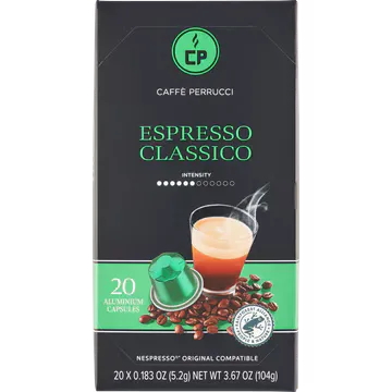 Caffè Perrucci Koffiecups Espresso Classico 20 Stuks