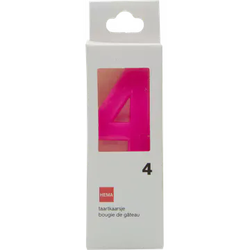 HEMA Taartkaarsjes Cijfer 4