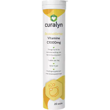 Curalyn Vitamine C 1000MG Bruistabletten 20 Stuks