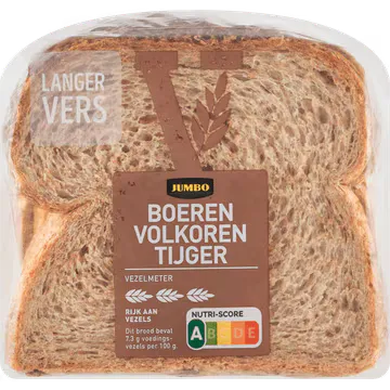 Jumbo - Boeren Tijgerbrood Volkoren - Half