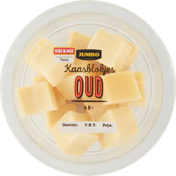 Jumbo Kaasblokjes Oud 48+ 100 g