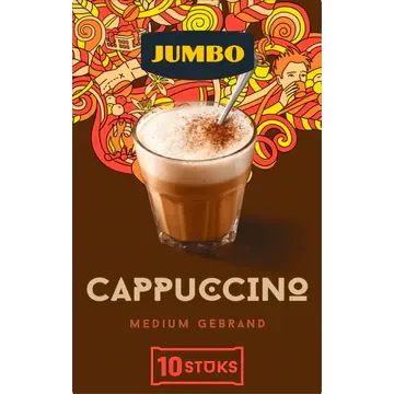 Jumbo Oploskoffie Cappuccino 10 Stuks