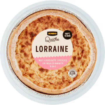 Jumbo Quiche Lorraine met Gerookte Spekjes en Maasdammer Kaas 300 g