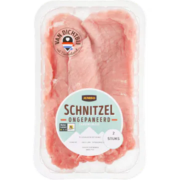 Jumbo Schnitzel Ongepaneerd Varkensvlees 2 Stuks