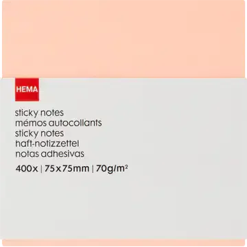HEMA Sticky Notes 75 x 75 mm 400 Stuks