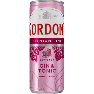 Gordon's gin tonic premium pink