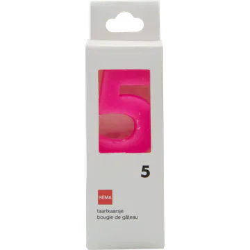 HEMA Taartkaarsjes Cijfer 5