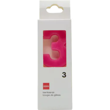 HEMA Taartkaarsjes Cijfer 3