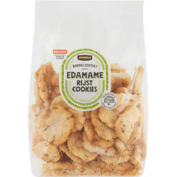 Jumbo Borrelzoutjes Edamame Rijstcookies 170 g