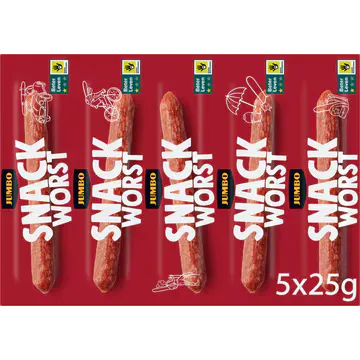 Jumbo Snackworst 5 x 25 g