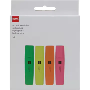 HEMA 4x Accentueerstiften