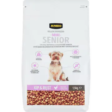 Jumbo Hondenvoer Mini Senior Kip & Rijst 1,5kg