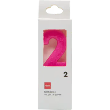 HEMA Taartkaarsjes Cijfer 2