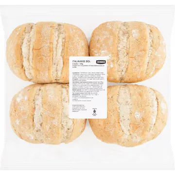 Merkloos Jumbo - Vriesverse Italiaanse Bol - 4 Stuks
