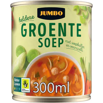 Jumbo Groentesoep met Soepballen en Vermicelli 300ML