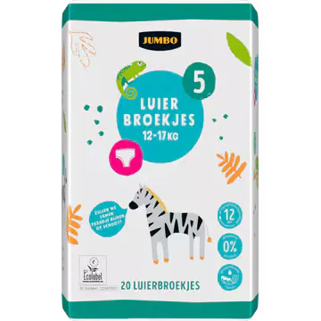 Jumbo Luierbroekjes Maat 5 12-17 kg 20 Stuks