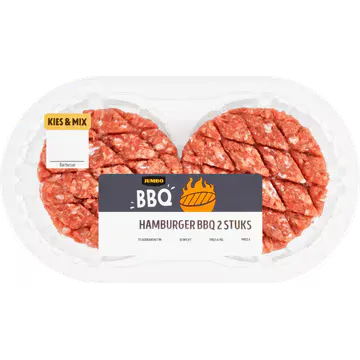 Jumbo BBQ Hamburger 2 Stuks