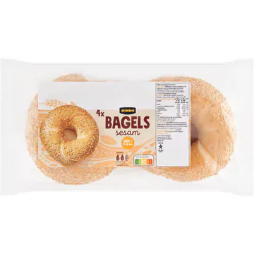 Jumbo Bagel Sesam 4 Stuks