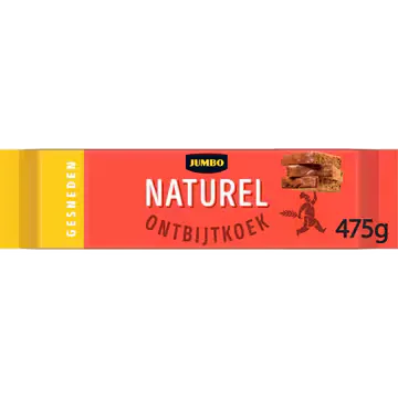 Jumbo Naturel Ontbijtkoek Gesneden 475 g