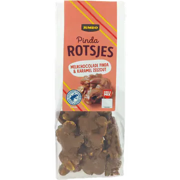 Jumbo Pinda Rotsjes Karamel-Zeezout 125 g