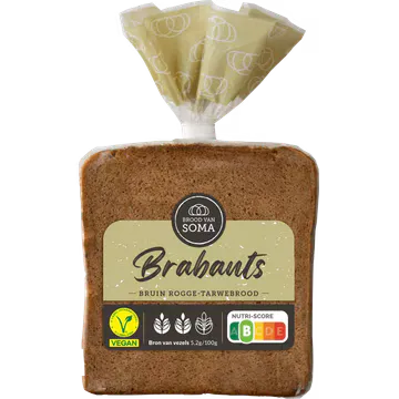 Soma Brabants Bruin Rogge-Tarwebrood 400 g
