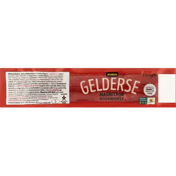 Jumbo Gelderse Magnetron Rookworst 100 g