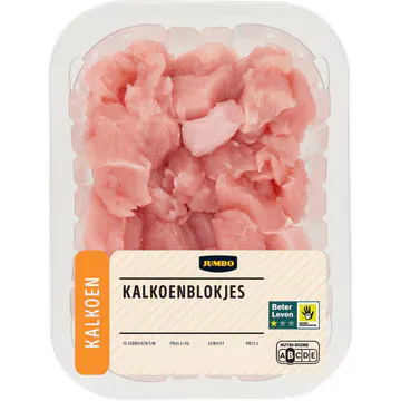 Jumbo Kalkoenblokjes 250g