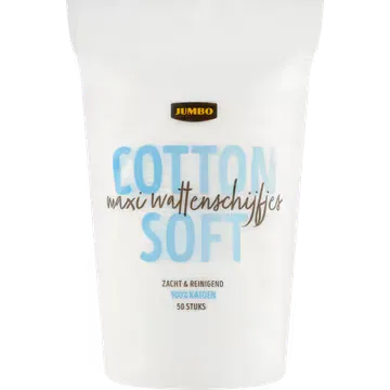 Jumbo Cotton Soft Maxi Wattenschijfjes 50 Stuks