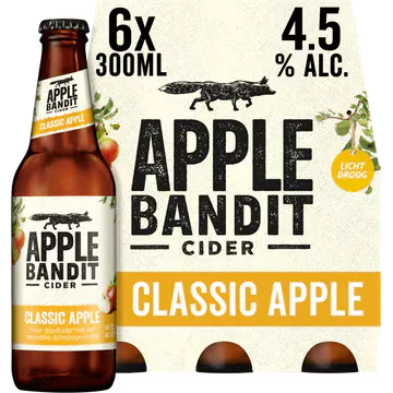 Bandit Classic Apple Cider Fles 6 x 300ml