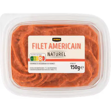 Jumbo Filet Americain Naturel 150 g