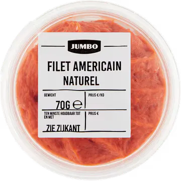 Jumbo Filet Americain Naturel 70 g
