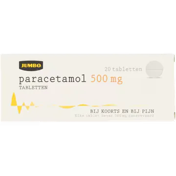 Jumbo Paracetamol Tabletten 20 Stuks 500mg