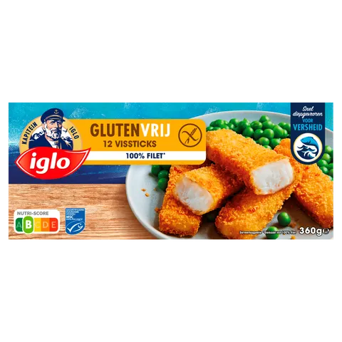 Iglo Vissticks Glutenvrij 12 Stuks