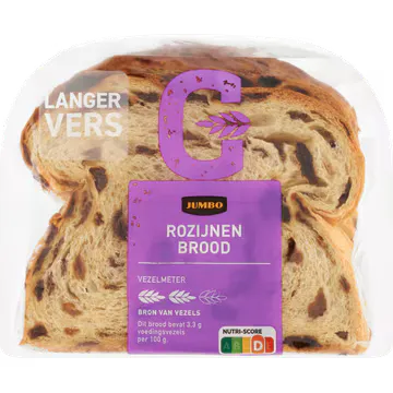 Jumbo - Rozijnenbrood - 500 g