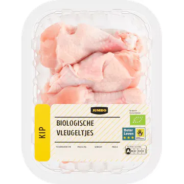 Jumbo Biologische Kipvleugeltjes ca. 200 g