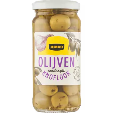 Jumbo Olijven Zonder Pit Knoflook 220 g