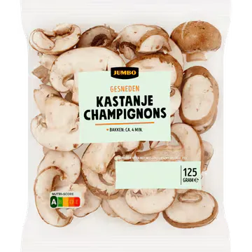 Jumbo Gesneden Kastanjechampignons 125 g